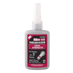img 1 attached to 🔴 Vibra-TITE - 14050 140 Permanent High Strength Anaerobic Threadlocker, 50 ml Bottle, Red: Unbeatable Fastening Solution
