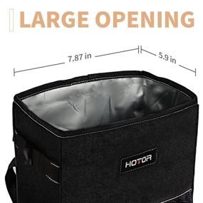 img 1 attached to 🚘 HOTOR Multifunctional Car Trash Can: Portable Car Organizer and Storage for Trash Containing & Car Stuff Storing, with Large Opening and Leakproof Design - Ideal for Diverse Vehicles