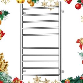 img 3 attached to 🔥 DailyLife 10-Bar Towel Warmer | Wall-Mounted Heated Drying Racks with Built-in Timer and LED Indicators | Plug-in Straight Home Bathroom | Stainless Steel Space-Saver