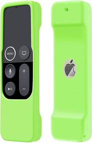 img 4 attached to 📺🟠 Силиконовый чехол Chartreuse для пульта Siri Apple TV - Анти-скользящий, ударопрочный, легкий - совместимый с пультом ДУ Apple TV 4K/ 4-го поколения.