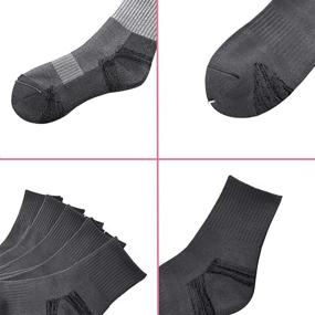 img 2 attached to 🧦 Bamboo Women Crew Socks: Cushion, Moisture-Wicking, Odor-Resistant, Sweat-Absorbent, Midweight - 5 Pairs