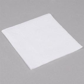 img 1 attached to 🍽️ Perfect Stix Lunch Napkin White - Pack of 1000, 1/4 Fold 1-Ply, 12x12 Inches, 0.1" Height