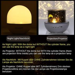 img 3 attached to 🌙 DreiWasser Night Light for Kids: LED Projector Lamp with Remote Timer Rotation - Star Moon, Ocean, Snowflake - Perfect for Halloween, Christmas, Birthdays Décor