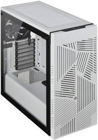 img 4 attached to 🔥 Корпус для игрового компьютера Corsair 275R Airflow с закаленным стеклом - белый: оптимальное охлаждение и стильный дизайн