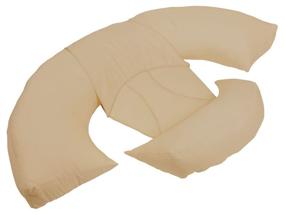img 3 attached to 🤰 Khaki Contoured Body Pillow System - Leachco Maternity/Pregnancy Body Bumper