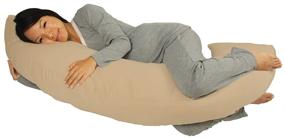 img 1 attached to 🤰 Khaki Contoured Body Pillow System - Leachco Maternity/Pregnancy Body Bumper