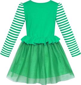 img 2 attached to 👗 Sunny Fashion Girls Christmas Sleeve Girls' Clothing: Perfect Holiday Attire for Little Fashionistas!
