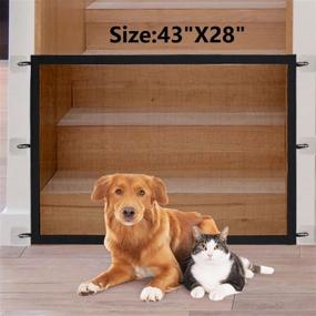 img 4 attached to 🐶 Magic Gate for Dogs: Versatile Mesh Safety Guard for Stairs, Doorways & Outdoors - As Seen On TV!