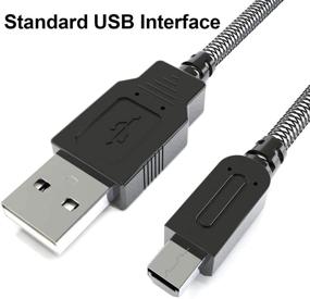 img 2 attached to 🔌 High-Speed 5FT USB Charger Cable for Nintendo 3DS XL/2DS/DSi - Black White | 6amLifestyle