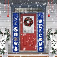 whaline christmas snowflakes decoration farmhouse logo