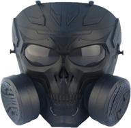 🎭 airsoft skull masks full face - gas mask military safety anti-fog lens eye protection - men & women - skull dummy game mask with fan for bb gun cs paintball costume halloween masquerade movie props party logo