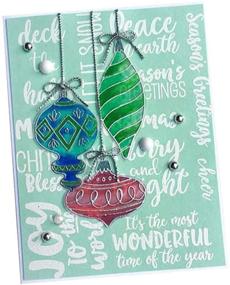 img 4 attached to Card Making Flower Snow Metal Cutting Dies Christmas Craft Dies and Stamps Set - Wind Chimes