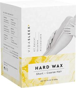 img 3 attached to 💯 Highly Effective Full Body Hard Wax for Men & Women: Ideal for Short, Coarse Hairs (10 oz)