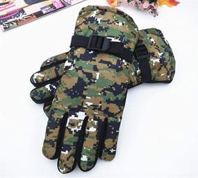 img 3 attached to Maorrew Weather Waterproof Outdoor Mittens Boys' Accessories