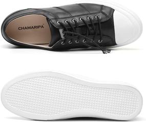 img 2 attached to Chamaripa H81C89K012D: Premium Leather Casual Sneakers for Enhanced Style and Comfort