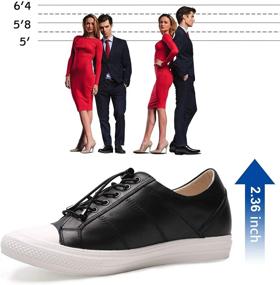 img 1 attached to Chamaripa H81C89K012D: Premium Leather Casual Sneakers for Enhanced Style and Comfort