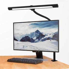 img 4 attached to Enhanced Productivity LED Desk Lamp with Adjustable Goose-neck Clamp, 5 Color Modes, and Stepless Dimming for Home Office, Studio, and Workbench Lighting