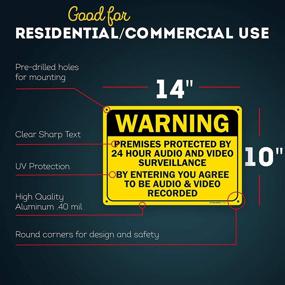 img 3 attached to Fade Resistant Surveillance Sign: Securing Your Center