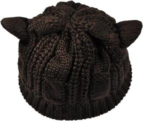 img 2 attached to Amersin Woollike Knitted Headgear Crochet