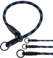 🐾 braided rope dog choke collar by bronzedog - training slip collars for small, medium, and large dogs, including puppies logo