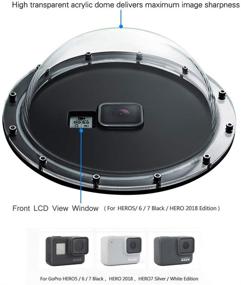 img 3 attached to 📸 SOONSUN Dome Port Lens for GoPro Hero 5 6 7 Black Silver White Hero (2018) | Waterproof Housing Case, Trigger, Floating Hand Grip | Underwater Diving Photography