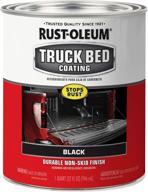 🔳rust-oleum 342668 автомобильное защитное покрытие для багажника грузовика в черном цвете - размер кварта (32 жидкие унции) логотип