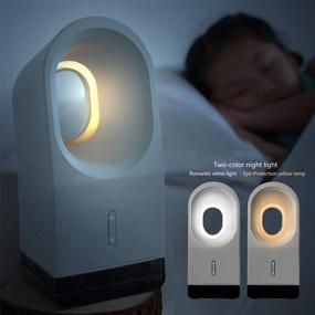 img 1 attached to 🌀 Qinmay Bladeless Air-Conditioning Fan: Portable USB Charging, 3-in-1 Night Light Summer Fan, Humidifier Cooler, Home Bedroom Office Outdoor - White