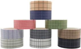 img 1 attached to ZMLSED 10 Rolls Basic Collection Decoration Vintage Washi Tape Set - 15mm Wide Japanese Masking Decorative Tapes for Bullet Journal Planners, Crafts & Scrapbooking