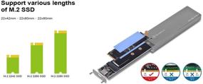 img 4 attached to 💨 SilverStone Technology SuperSpeed USB 3.1 Type-C to NVMe M.2 SSD Enclosure MS11C with 10Gb/s transfer speed