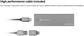 img 1 attached to 💨 SilverStone Technology SuperSpeed USB 3.1 Type-C to NVMe M.2 SSD Enclosure MS11C with 10Gb/s transfer speed