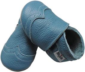 img 1 attached to Mejale Leather Crawling 👶 Moccasins: Stylish Slippers for Boys' Comfort