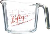 👐 lefty's left-handed 2-cup glass measuring cup: perfect for southpaws! logo