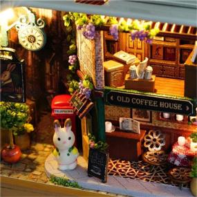 img 1 attached to 🏠 MAGQOO 3D Wooden Dollhouse DIY Miniature House Kit with Furniture, 1:24 Scale DIY Box Theater Kit (Happy Corner) – Boost Your SEO!