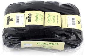 img 1 attached to Alpina Wool Black Skeins Roving