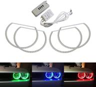🚗 enhance your dodge challenger with ijdmtoy 180-led rgb multi-color angel eyes halo rings with wireless remote control (2008-2014) logo