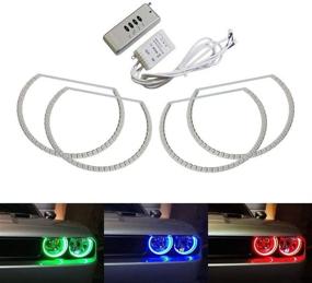 img 4 attached to 🚗 Enhance Your Dodge Challenger with iJDMTOY 180-LED RGB Multi-Color Angel Eyes Halo Rings with Wireless Remote Control (2008-2014)