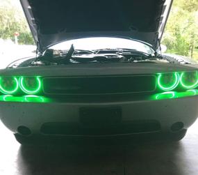 img 1 attached to 🚗 Enhance Your Dodge Challenger with iJDMTOY 180-LED RGB Multi-Color Angel Eyes Halo Rings with Wireless Remote Control (2008-2014)