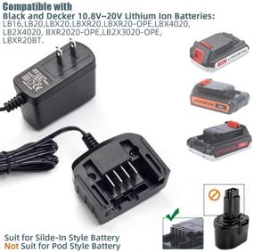 img 3 attached to 🔌 ANTOBLE 20V Battery Charger for BLACK+DECKER LBXR20 20V MAX Lithium Ion Tool Battery - Efficient Charging Solution for LCS1620B LCS1620