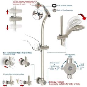 img 3 attached to Egretshower Drill Free Stainless Shower System