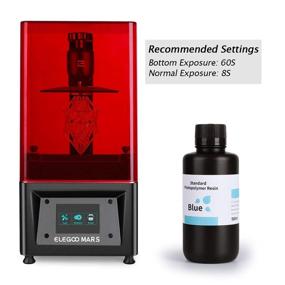 img 3 attached to ELEGOO 3D Printer Resin: UV-Curing Photopolymer for LCD 3D Printing - Blue 500G
