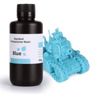 elegoo 3d printer resin: uv-curing photopolymer for lcd 3d printing - blue 500g logo