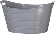 🧊 creativeware, gray party tub 8.5 gallon, large ice bucket logo