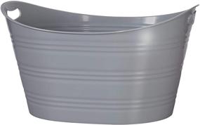 img 1 attached to 🧊 CreativeWare, Gray Party Tub 8.5 Gallon, Large Ice Bucket