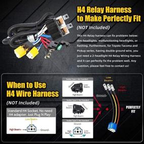 img 2 attached to Фары на голову H6054 с светодиодами: пара прямоугольных фар с 7x6 светодиодами высокого качества для Chevy Blazer, Jeep Wrangler и Ford Van