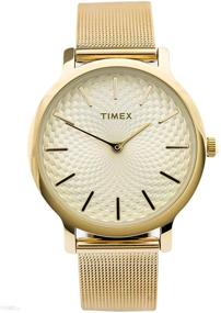 img 4 attached to 🌟 Изысканные женские часы Timex Metropolitan 34 мм: стиль и точность переосмыслены