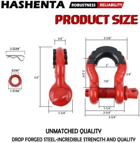 img 1 attached to Hashenta Shackles 3/4&#34 Exterior Accessories