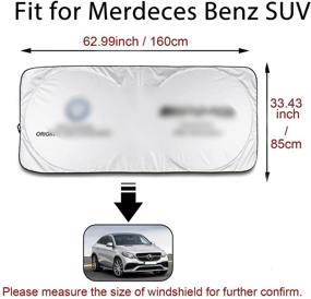 img 3 attached to 🌞 Sunshade Windshield Visor Cover - Ultimate Protection for Your Car's Windows - UV Protect Car Window Film for E-Class, S-Class, GLC, GLE, G-Class, GLS