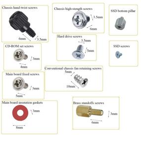 img 1 attached to 💻 Ultimate PC Computer Screws Standoffs Set Kit with M.2 Standoff and Screw for Enhanced Computer Performance and Assembly
