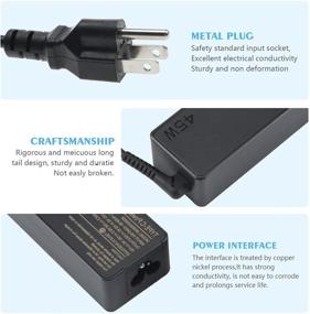 img 1 attached to 💡 High-Quality 45W USB-C Laptop Charger Replacement for Lenovo Chromebook c330, Yoga C940, ThinkPad X1 Carbon, and More