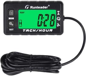 img 4 attached to 🕒 Runleader Hour Meter Tachometer with Maintenance Reminder, RPM Alert, Multi-Color Backlit Display, Initial Hours Settable – Ideal for Lawn Mower, Generator, Marine, ATV (HM058A-BK)